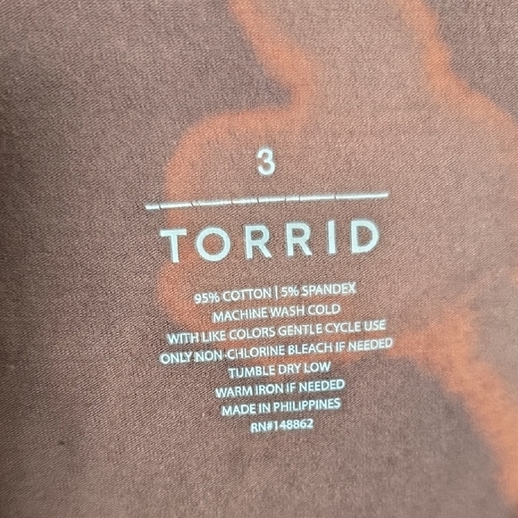 189 Torrid 3 3X Tie-Dye Camisole in Brown and Pink - Picture 2 of 3